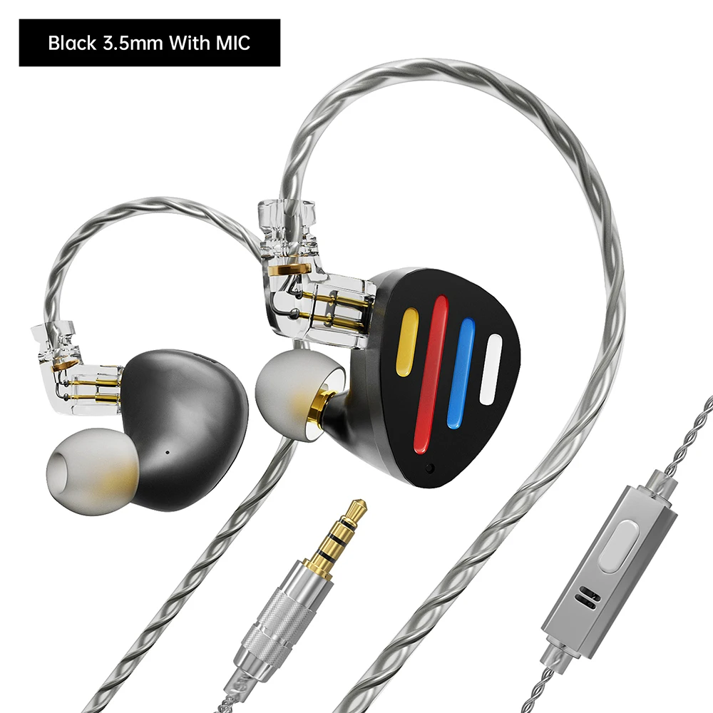 Pre-order ND X12 1 Dynamic+5 Balanced Armature IEMs HiFi-oortelefoon Bekabelde oordopjes met afneembare kabel voor audiofielen Muzikanten