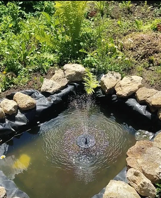 Waterfall Fountain Mini Solar Water Fountain Pool Pond Garden Decoration Outdoor Bird Bath Solar Powered Fountain Floating Water photo review