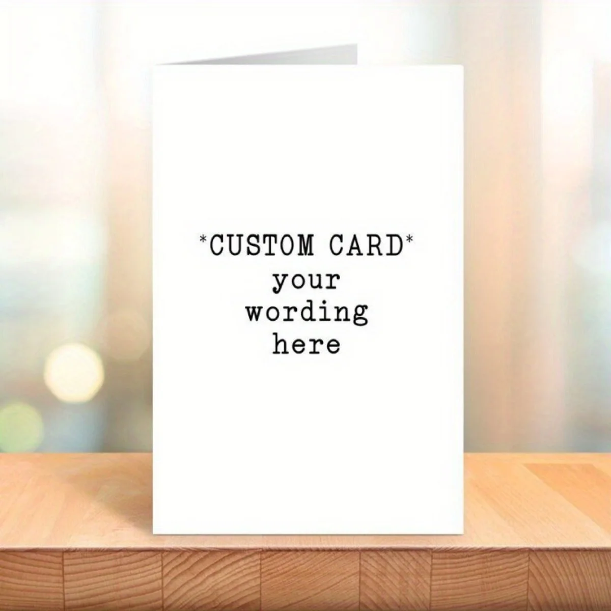 Custom Greeting Cards – Premium paper; suitable for birthdays, anniversaries, Valentine's Day, and weddings; perfect for friends