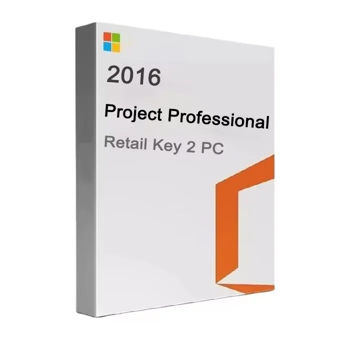 Original License Project Professional 2016 Retail Key 2-PC