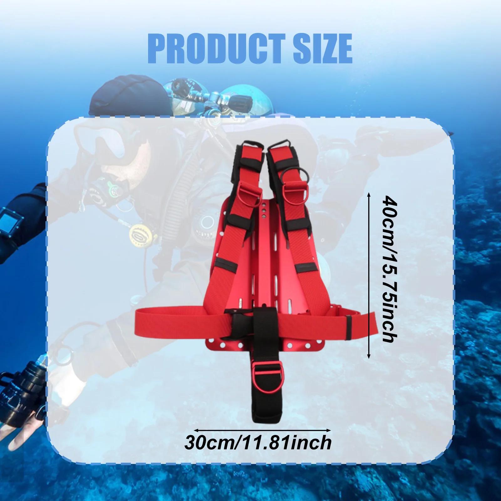 Diving BCD Harness System Adult Aluminum Backplate Buoyancy Device for Recreational and Technical Diving view 6