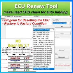 Mercedes ECU Reset Tool Diagnostische automatische bindset voor autoreparatiewerkplaatsen
