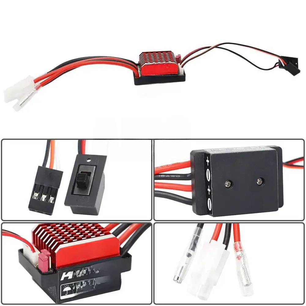 6-12V 180/320A Esc Waterdicht Brushed Motor Speed Controller Voor Axiale SCX10 Rc Schip En Boot rc Auto - afbeelding 2