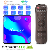 X88 Pro 10 Smart TV Box Android 11 RK3318 2.4G&5.8G Dual Wifi 16G 32G 64G 128G 3D Media Player Bluetooth 4.0 4K HDR+ Set Top Box