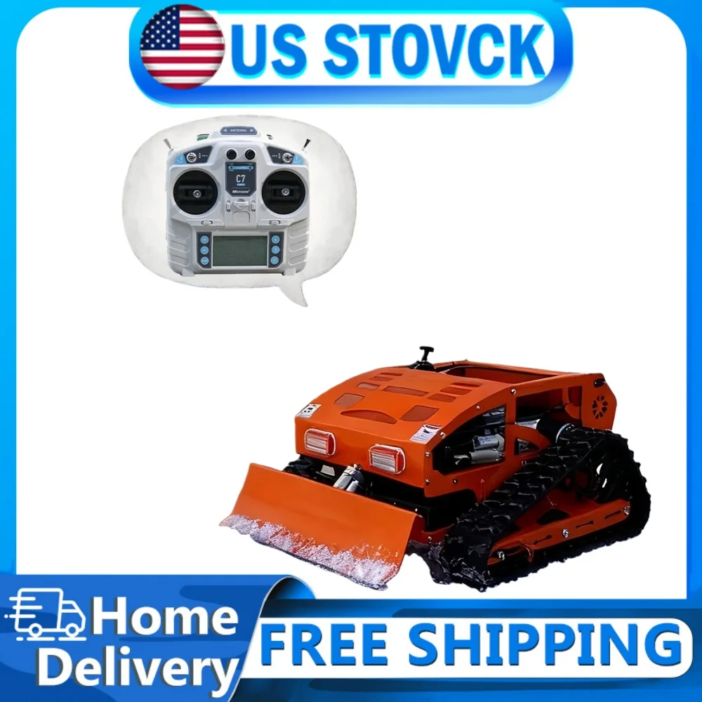 

DIGMIGHT Lawn Mower Remote Control With Snow Plow,All-Terrain Tires & Track System for Gardens,Farms,Lawns-Durable Metal