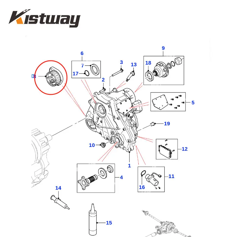 NEW Transfer Case Bushing For Jaguar XJ 1995-1997 XE RANGE X760 F-PACE X761 XF 2016- T2H5045