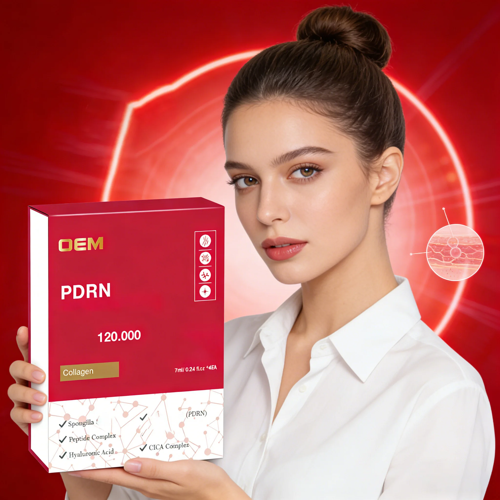 2026 NEW Exos PDRN GSH Serum Vita Collagen Peptide Essence Face Care Smoothing Hydrating Beauty korea Skin Care liquid solution