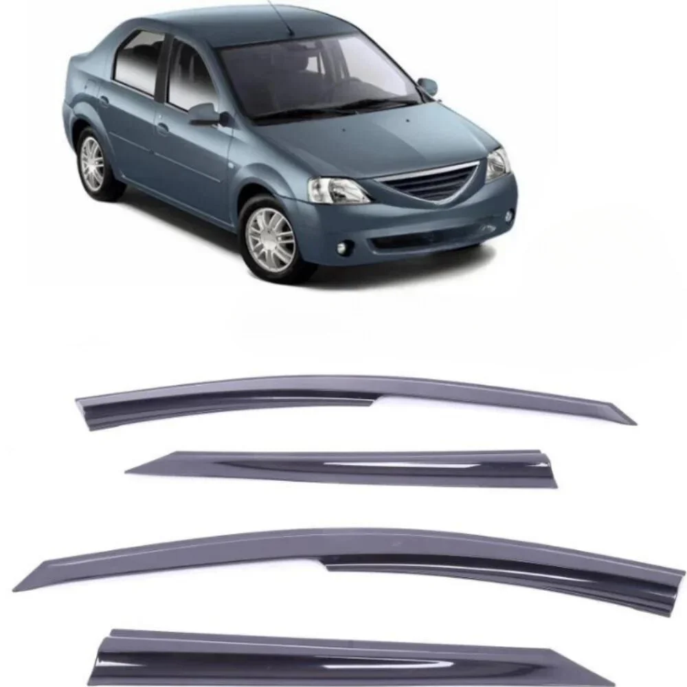 Car window accessories rain cover visor awnings for Dacia Logan sport style window deflector Exterior Accessory Tuning