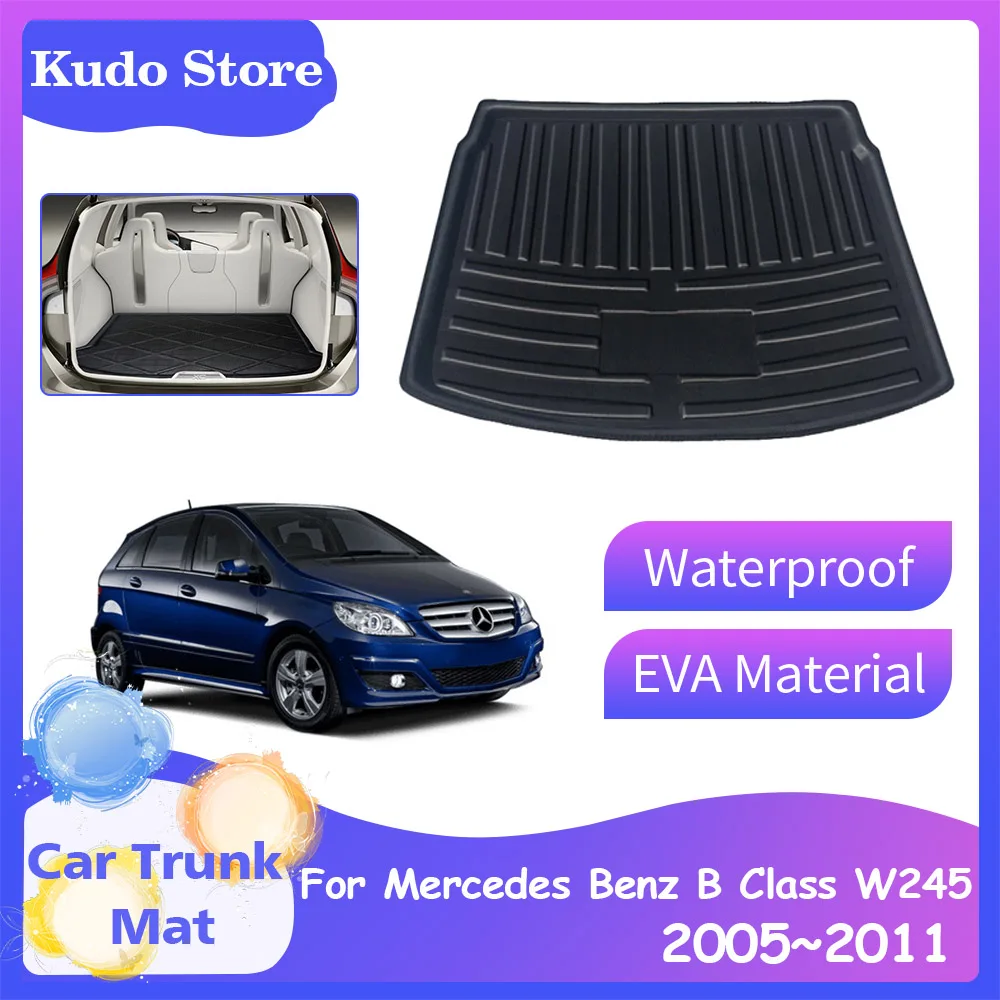 

Car Trunk Mats for Mercedes Benz B Class W245 2005~2011 B160 170 180 200 Storage Tray Carpet Rear Cargo Liner Covers Accessories