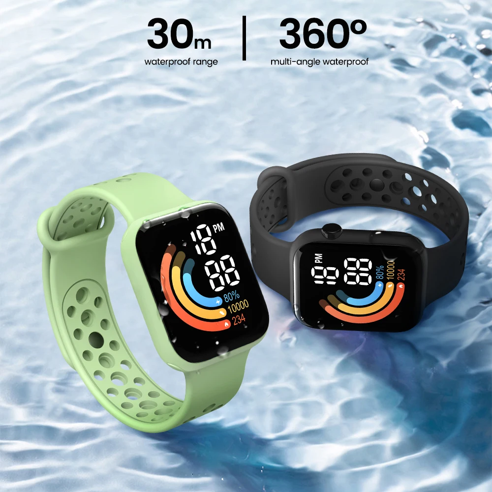 Nuevo Reloj Digital para parejas, relojes para amantes de los deportes, Reloj Digital LED para hombres y mujeres, relojes de pulsera para parejas, Reloj electrónico, par de artículos, Reloj