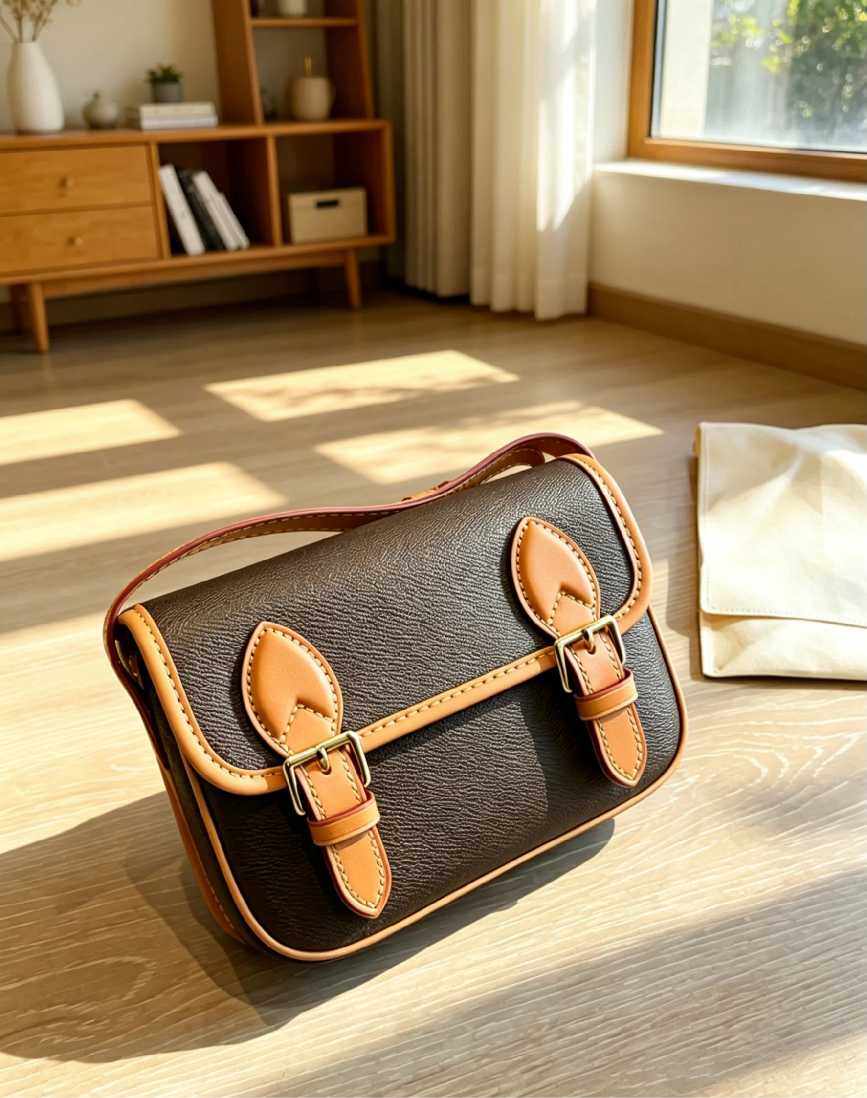 

2026 Size: 35 OR 19 cm no box New Model Versatile and Fashionable PU Leather Bag - Durable,High-Quality and Affordable