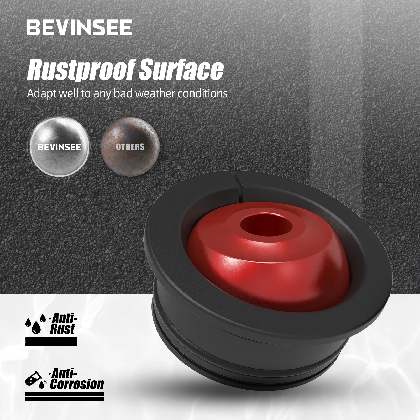 BEVINSEE Shifter Cable Bushing & Shift Boot Collar M10Γ1.5 for Honda Civic Si for Honda Civic/Type R/Accord/Fit/CRZ