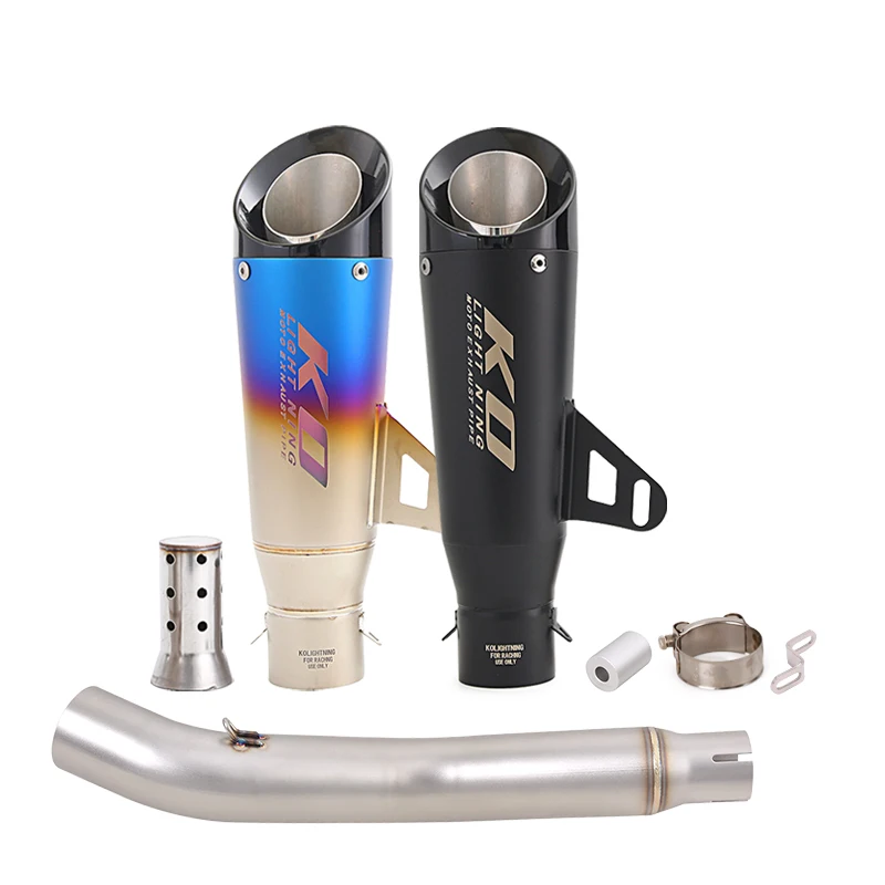 

For Honda CBR250R 2011-2016 51MM Motorcycle Exhaust Escape System Mid Link Pipe With DB Killer Stainless Steel