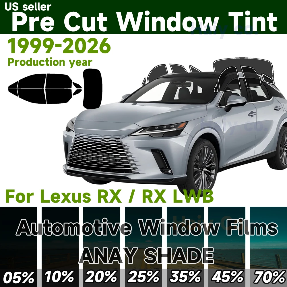 

Precut Windows Tint Film Sun Blocking Protection Privacy Anti Shatter Glass 2 Ply Film Any Tint Shade Kit for Lexus Rx 1999-2026