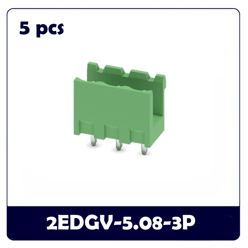 5PCS 3pin 2EDGR 2EDGV 2EDGK 2EDGRC 2EDGVC 5.08 3P Pluggable PCB Header Terminal Block Connector