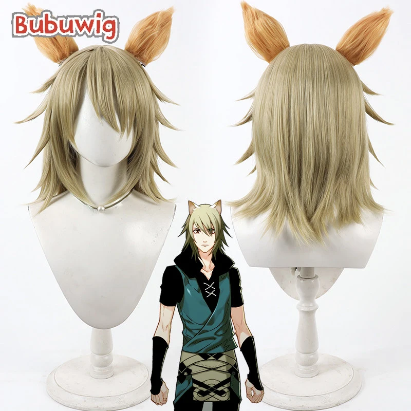 

Bubuwig Synthetic Hair Konoe Cosplay Wigs Game Lamento -BEYOND THE VOID- Konoe Halloween Short Straight Brown Wig Heat Resistant