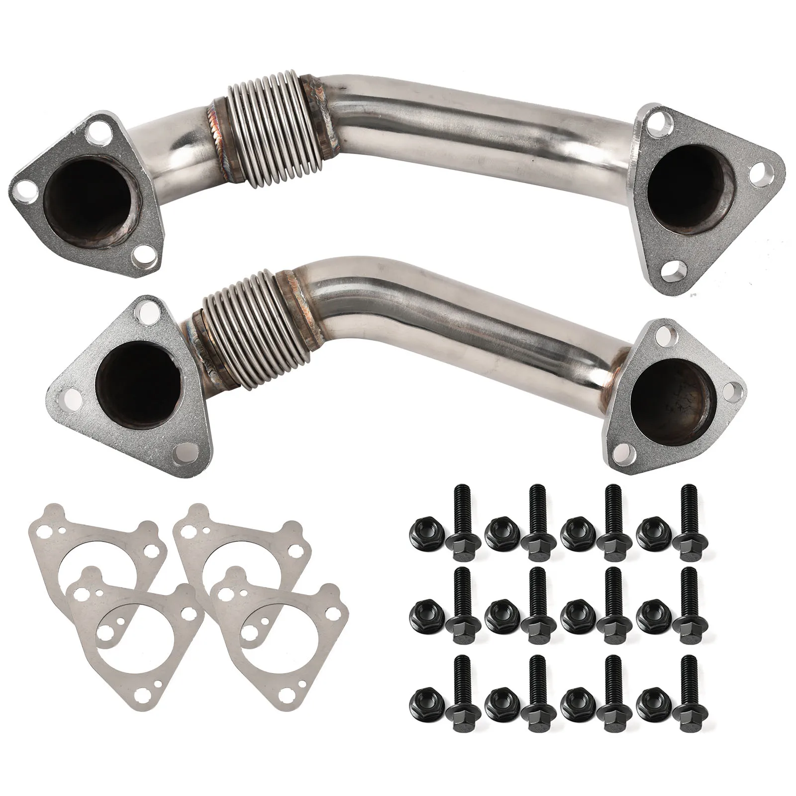 Exhaust Up Pipe Passenger and Driver Side for 2001-2016 6.6L Chevrolet Chevy GMC Duramax LB7 LLY LBZ LMM LML