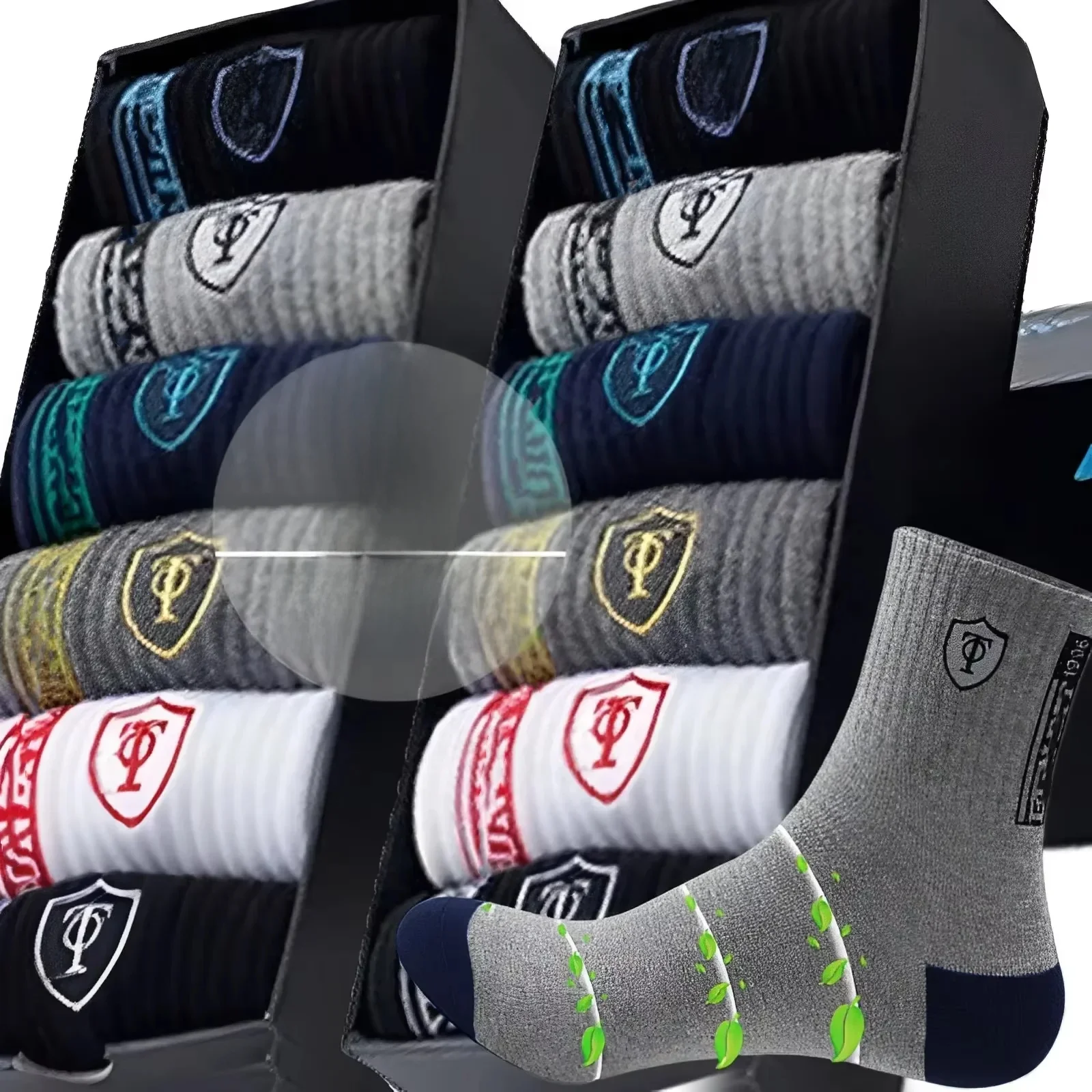 5 paires homme haute qualité fibre de bambou respirant déodorant affaires drôle hommes chaussettes grande taille 37-43 Tube chaussettes de sport pour hommes