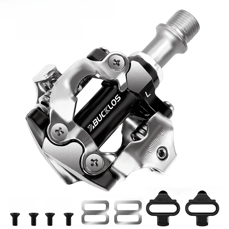 AliExpress BUCKLOS MTB Self-locking Pedal For SPD System M8100 M9100 Bicycle Pedals Bearing Clipless Pedal with Cleat for Shimano