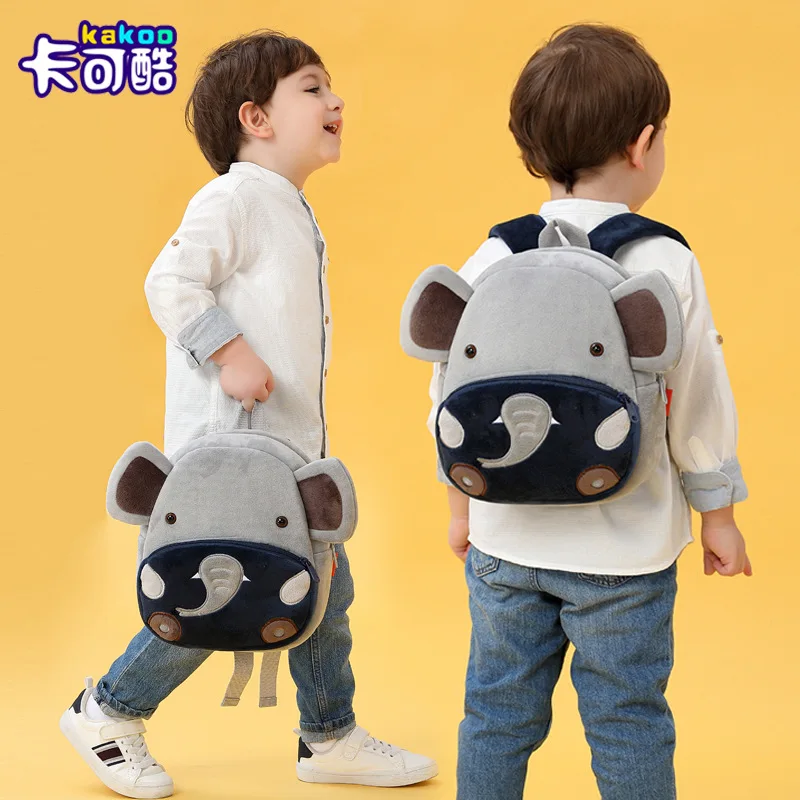 Cartoon Cute Plush Backpack Animal Backpack Boys Girls School Backpack Outing Casual Schoolbag Student Bag Wallet