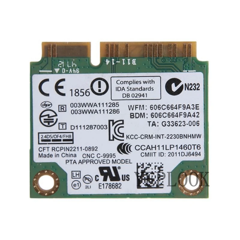 Tarjeta Wifi inalámbrico-n 2230 2230BN 2230BNHMW 300Mbps Bluetooth 4,0 Mini PCIe 04W3765 para Y400 Y500 Y410P Y430P Y510P E330 E530