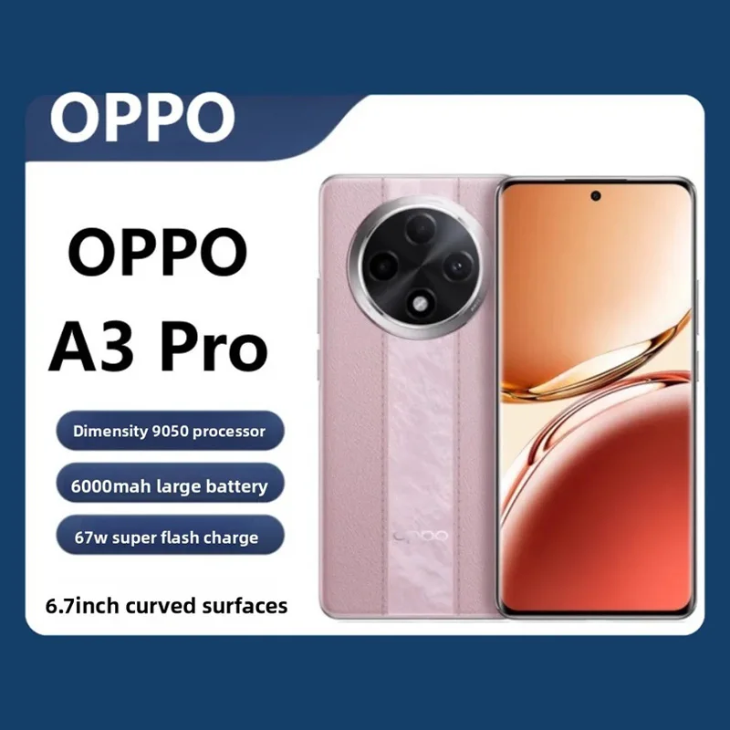 OPPO A3 Pro 5G Smartphone IP69/IP68/IP66 Waterproof 6.7'' 120Hz OLED Display, 67W Fast Charging 5000mAh Battery Global version