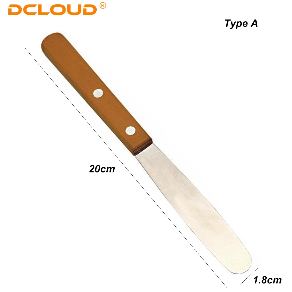 1Pc Dental Alginate Mixing Plaster Spatula Knife Wooden Handle Spatula Cement Powder Mold Impression Material Dentist Lab Tools