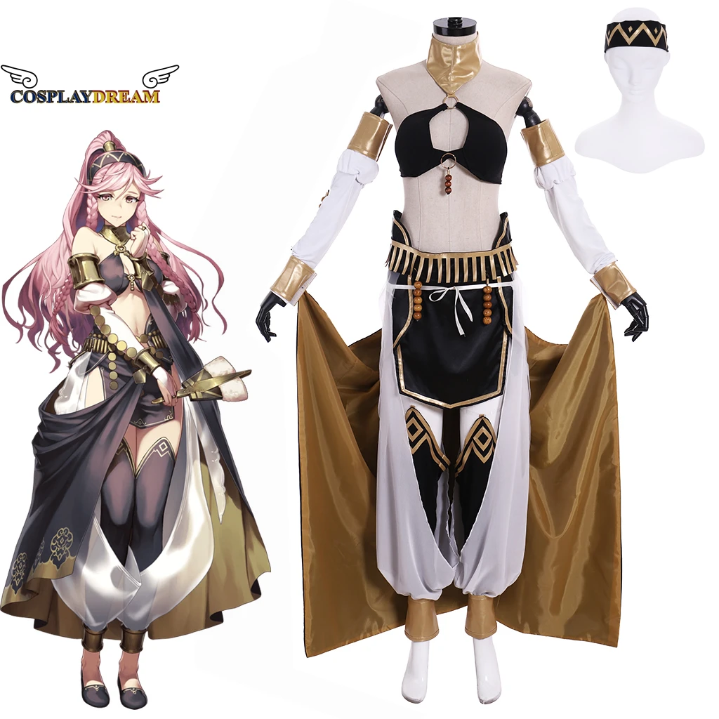 

Game Fire Emblem Heroes Performing Olivia Cosplay Costume Adult Women Fancy Sexy Halloween Cosplay Outfit Suit with Headwear