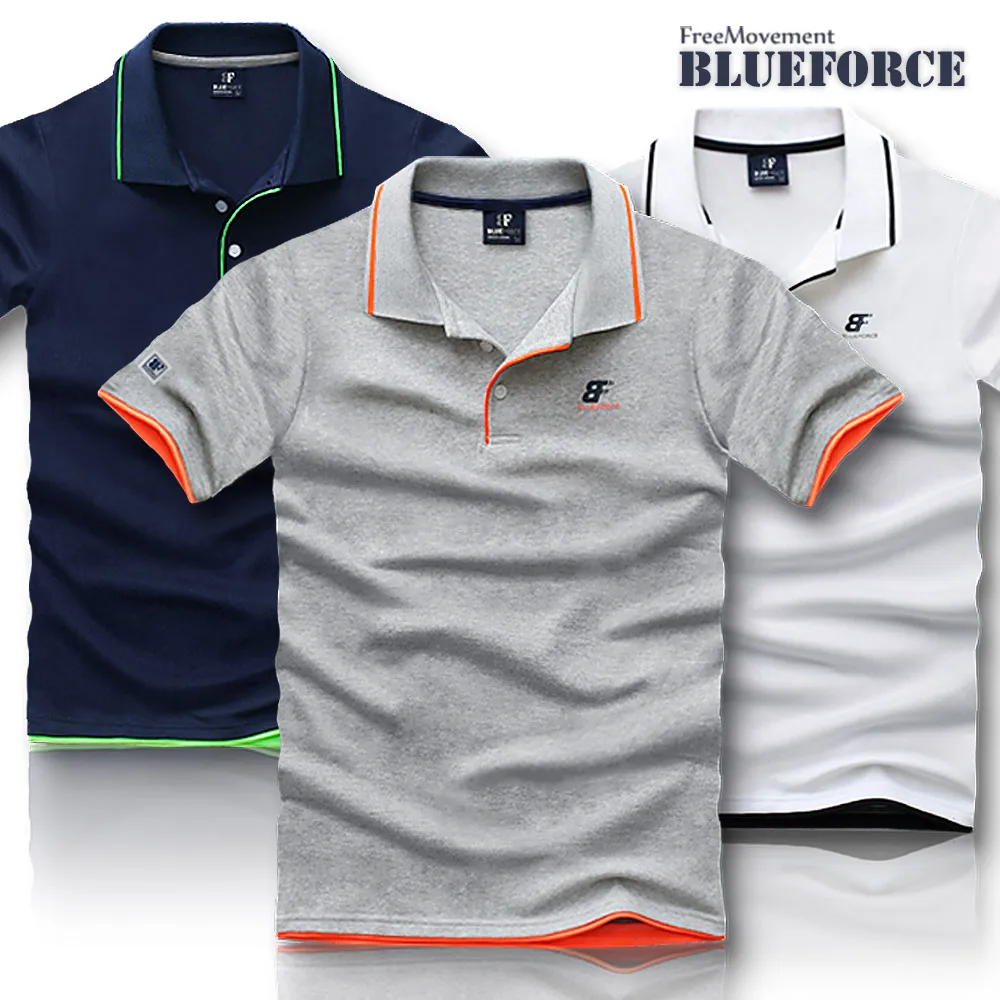 Blue Force jet short-sleeved Carati casual heavy-duty big-size group clothes couple look