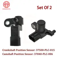HONGWIN Sensor de posición del cigüeñal y árbol de levas OEM: 37500-PLC-015 / 37840-PLC-006 para Honda Civic / Acura EL 2001-2005, 1.7L