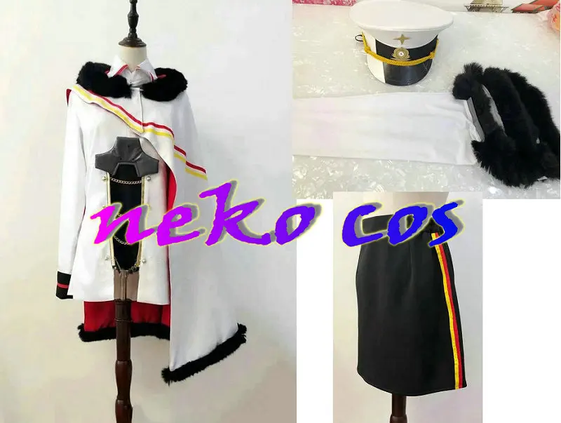 Game Azur Lane Cosplay Schlachtschiff Tirpitz cosplay costume full set Costume Made Any size