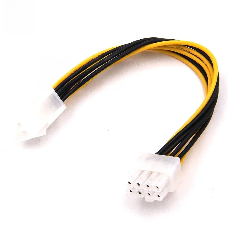 Câble d'Alimentation ATX 4 Broches Mâle à 8 Broches, EPS, Adaptateur de 12V, pour CPU