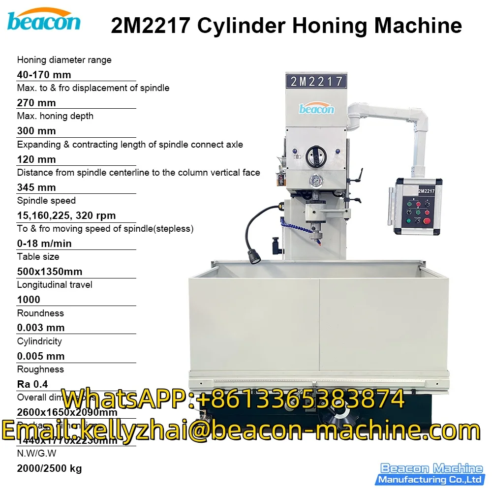 High Precision Vertical Engine Cylinder Liner Honing Machine 40-170mm  for Engine Block Rebuilding Auto Repair Workshop