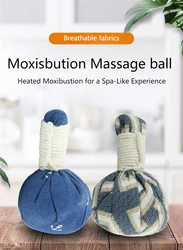 Thai Massage Ball Warm Moxisbution Massage Tool Moist Hot Therapy Health Care Ball For Back Pain Relief Eye Facial Massager