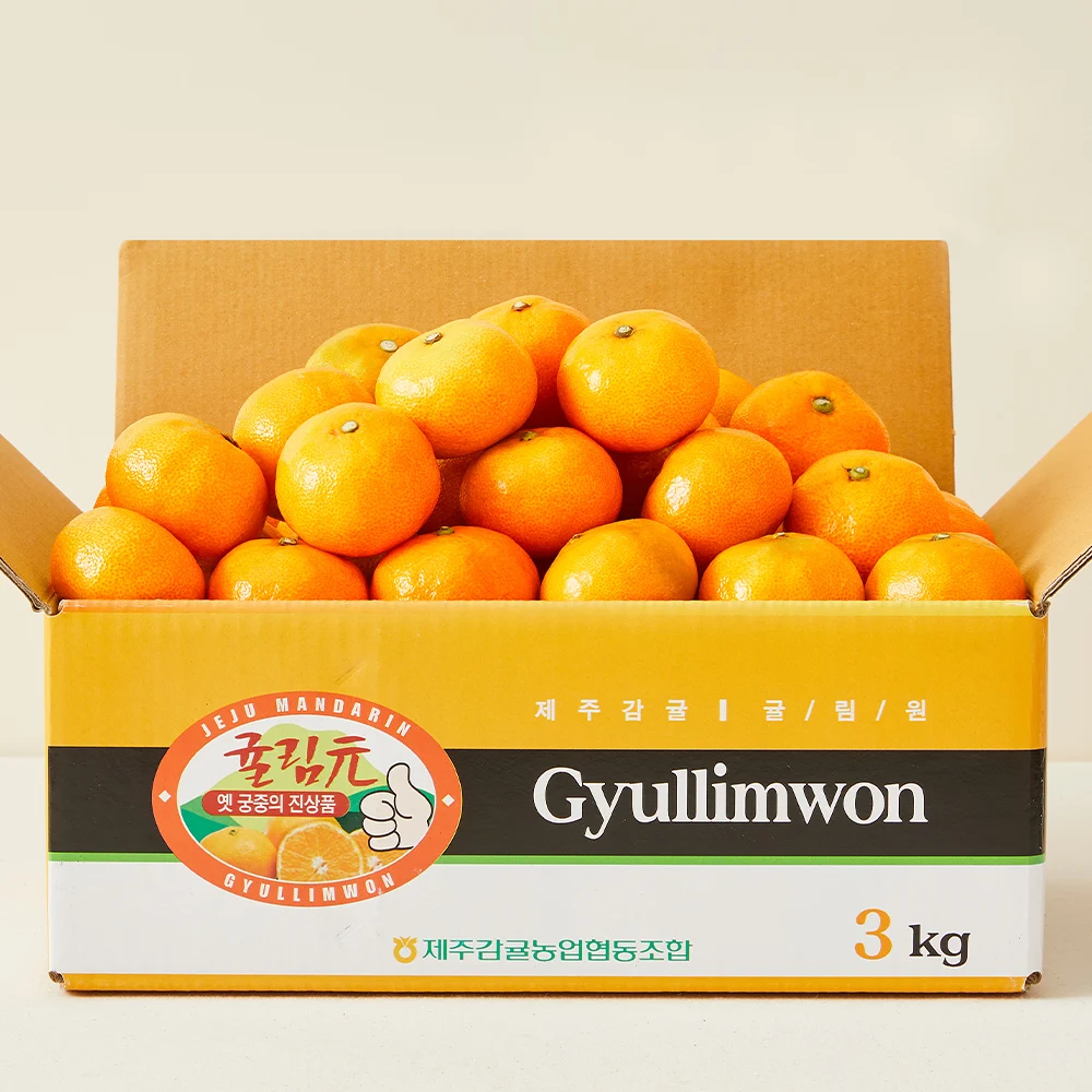 Tangerines [Jeju Citrus Agricultural Cooperative] Gyulimwon Greenhouse Tangerines 3kg