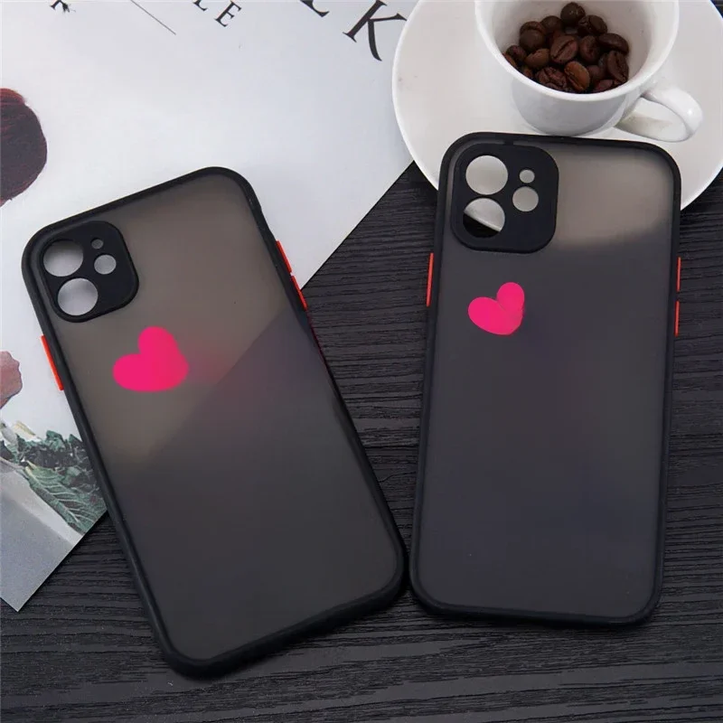 Początkowa litera A Z Miłość Serce Pary Etui na telefon do iPhone 11 12 13 14 15 Pro Max Mini X XR XS 7 8 Plus Silicone Cover Fundas — zdjęcie 2