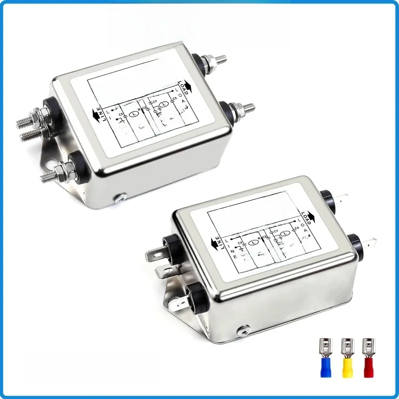 Jednofazowy filtr EMI zasilania prądem przemiennym CW4L2-10A-T/S CW4L2-20A-T/S do maszyny do grawerowania laserowego CO2 serii T/S 115 V/250 V 20A 50/60 HZ — zdjęcie produktu 6