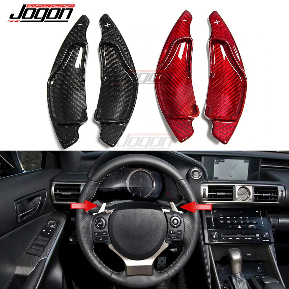 100% Carbon Fiber Steering Wheel Paddle For Lexus IS IS250 IS350 2006-2013 Steering Wheel Extention Car Interior Accessories