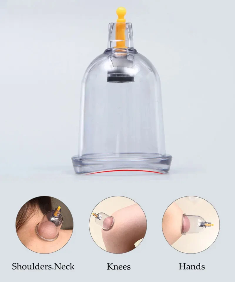 Vacuum Cupping Set Massager Cans Suction Cups Body Care Chinese Medicine Anti-Cellulite With Tube Physical Massage Suction Cups