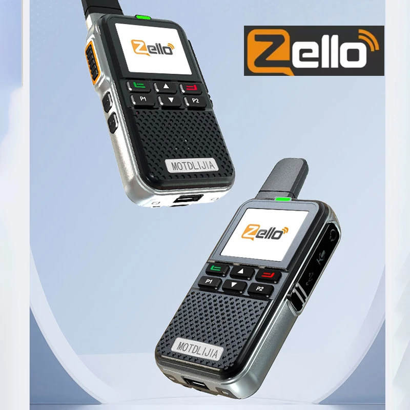Zello Walkie Talkie Cartão Sim de Longo Alcance 100 Miles Rádio PTT Botão WiFi POC Sistema Android