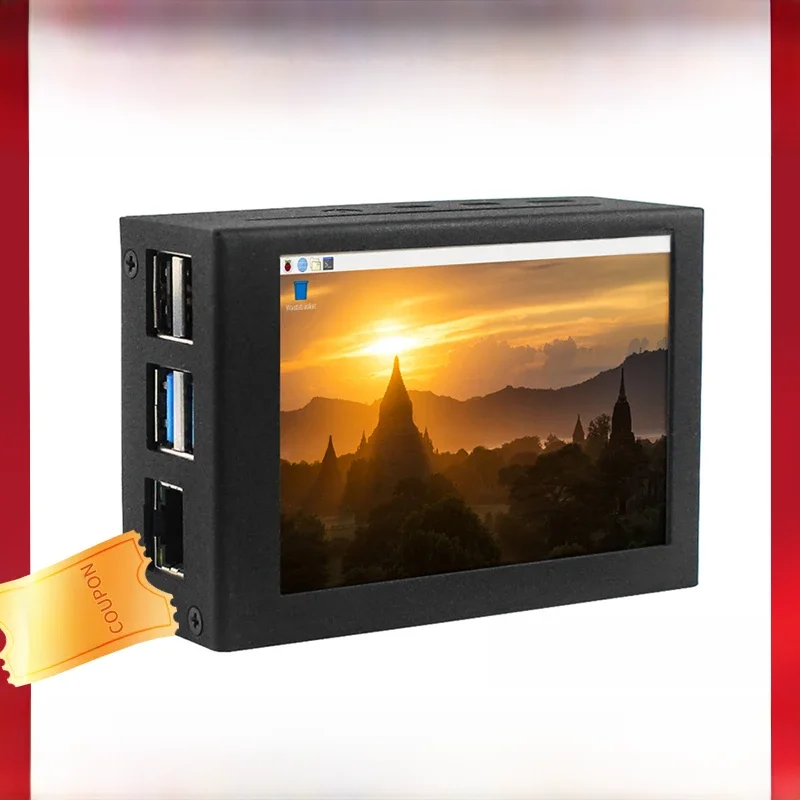 3.5 Inch Raspberry Pi 4 Display 5 50 Fps 480X320 Pixels Touchscreen Monitor Metal Case Aluminium Shell voor Raspberry Pi Model B - afbeelding 2