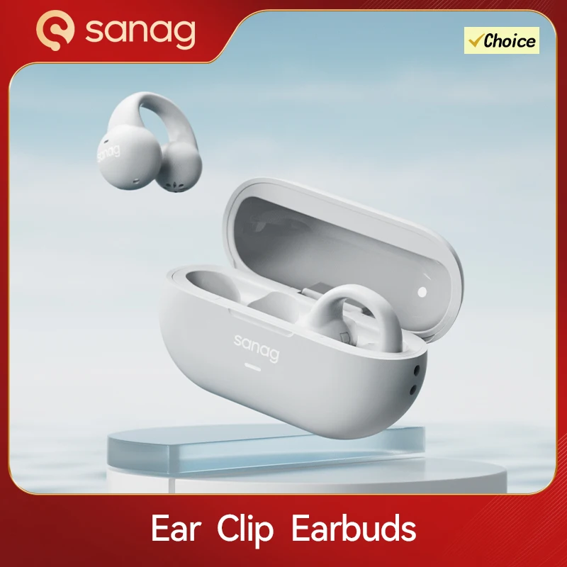 Sanag Z36s Open Ear Air Conduction TWS Earphone Bluetooth 5.3 Wireless Headphone Sports Waterproof Headset Ear Clip Earbuds