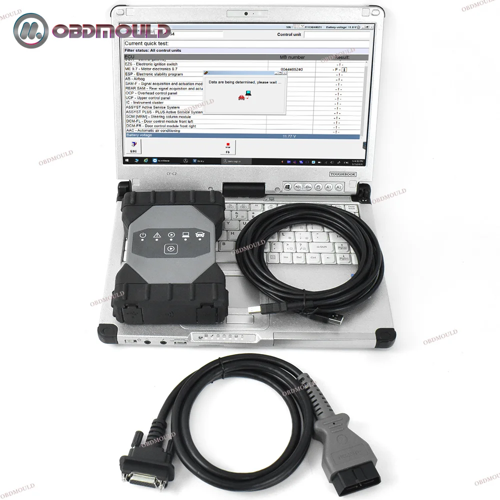 Готовый к использованию Мультиплексор Mb C6 Sd для подключения Xentry Car truck MB Star C6 DoIP VCI WiFi диагностические инструменты с ноутбуком CF C2