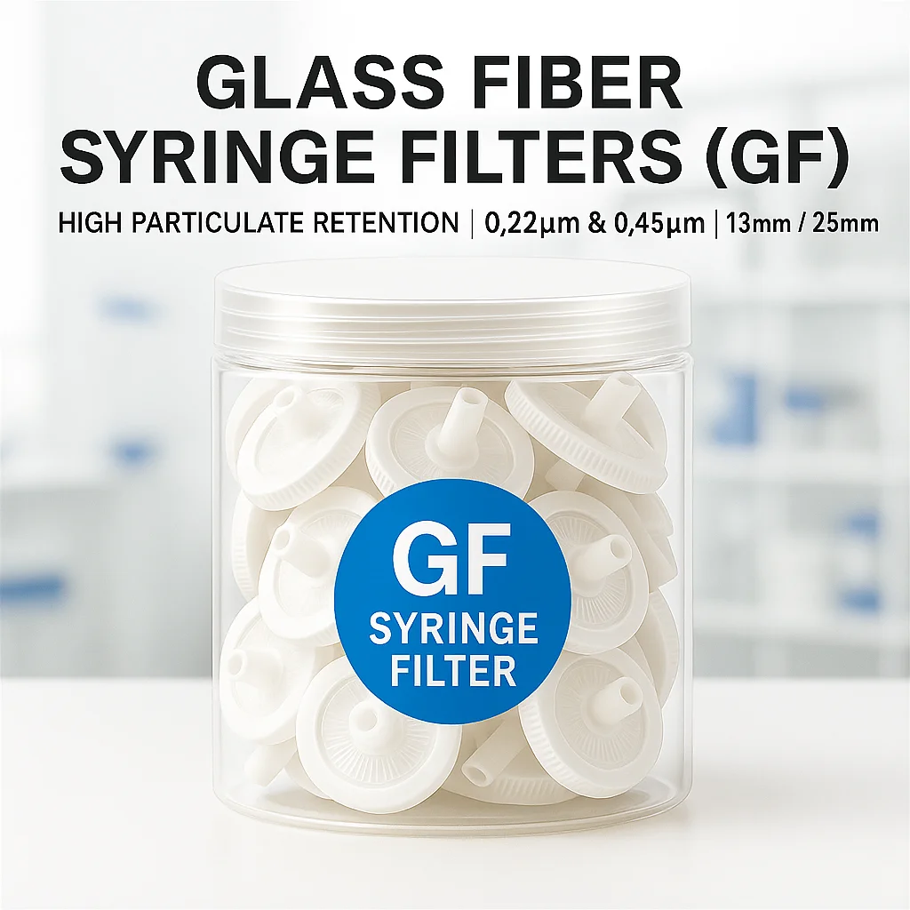 

Одноразовый шприцевой фильтр GF из стекловолокна 13/25 мм 0,22 мкм 0,45 мкм Лабораторное использование 100 шт./упак.