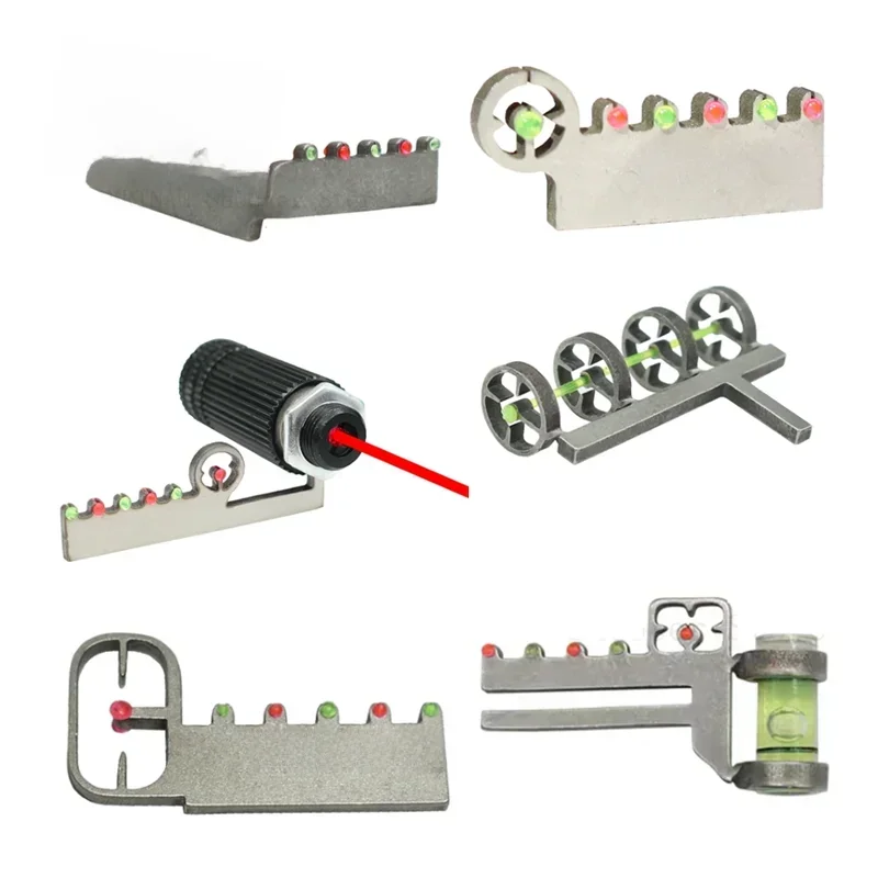 Accessoires de fronde, vues en acier inoxydable, visée horizontale, quatre visages, visée pour différentes fronde