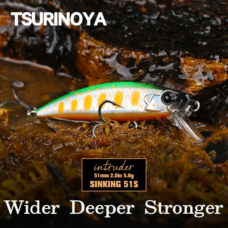 tsurinoya isca de pesca minnow afundando isca dura para agua salgada agua doce truta 51 mm 58g 20in stream 51 mm 01