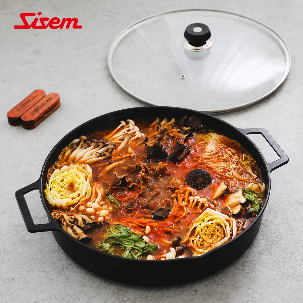 Sime Plenty Induction Deep Griddle Pan Spot Pot Meat Grid Pan 36cm