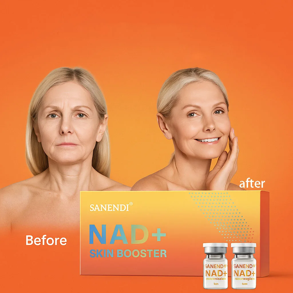Sanendi NAD + Korea منتج العناية بالبشرة جوهر معقد للملمس الخفيف ومجموعة جوهر الرعاية اليومية ذات الملمس الشفاف قوارير 7 مل × 5