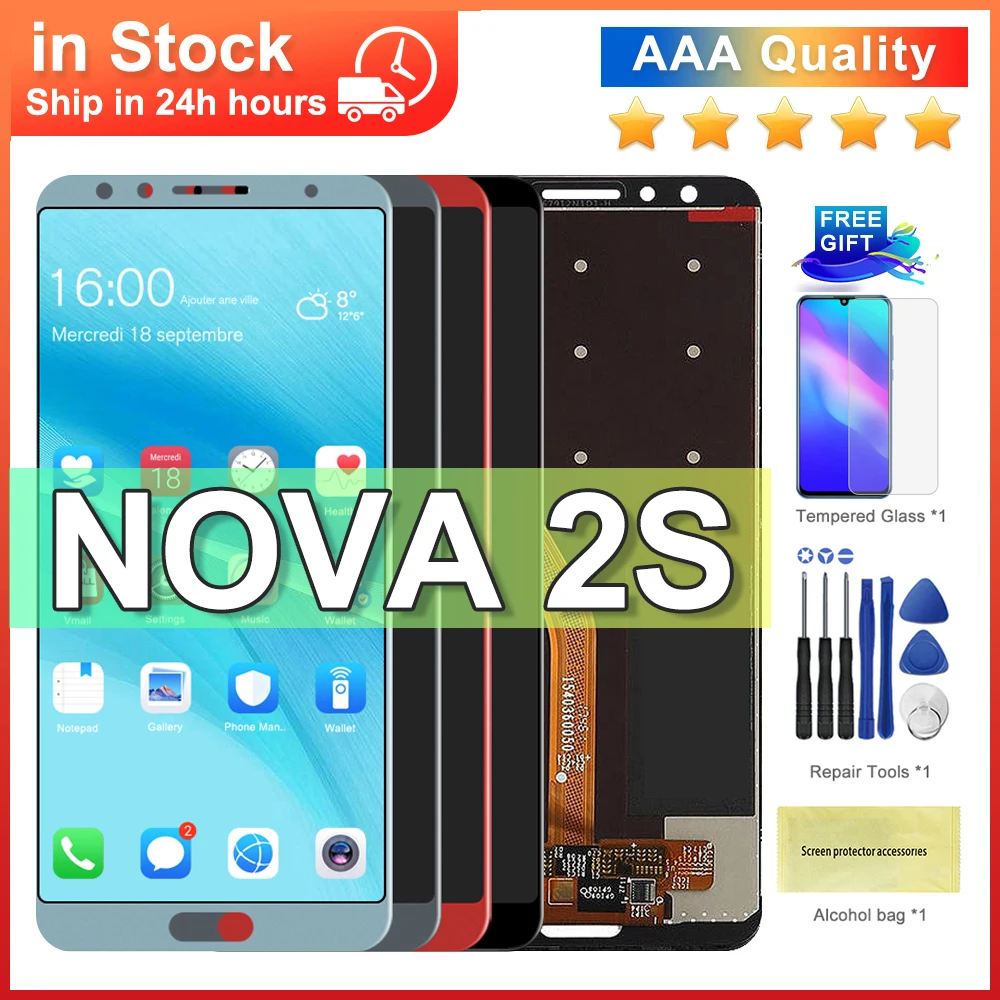 AAA Quality 6.0\'\' For Huawei nova 2s LCD Display Touch Screen Digitizer Nova 2s HWI-AL00 Replacement for Huawei nova 2s LCD