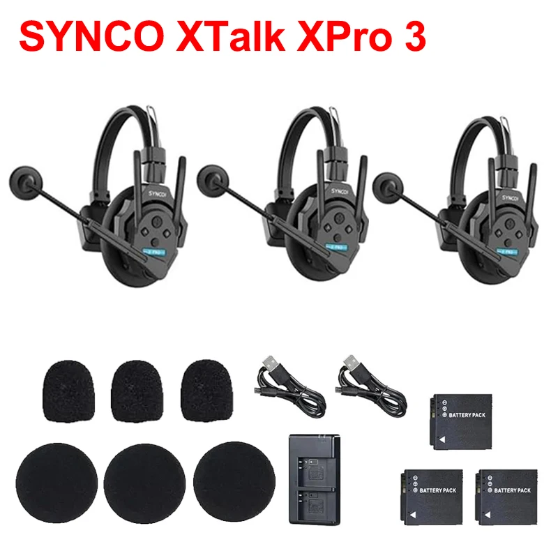 SYNCO Xtalk X XPro X1 X5 X9 ワイヤレスヘッドセット 双方向インター